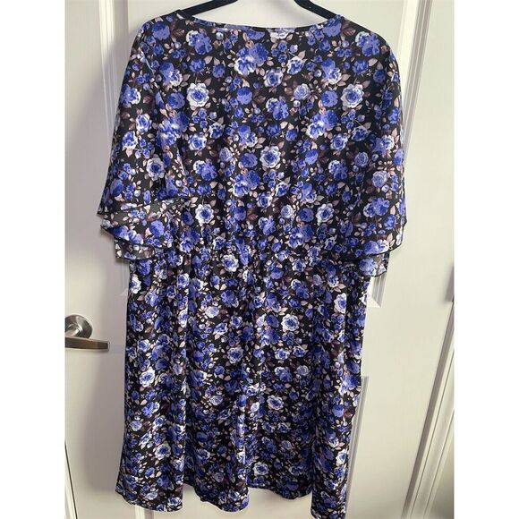 SHEIN Plus 5X Floral‎ A-Line Swing Dress Multicolor Party Cocktail - Picture 7 of 8